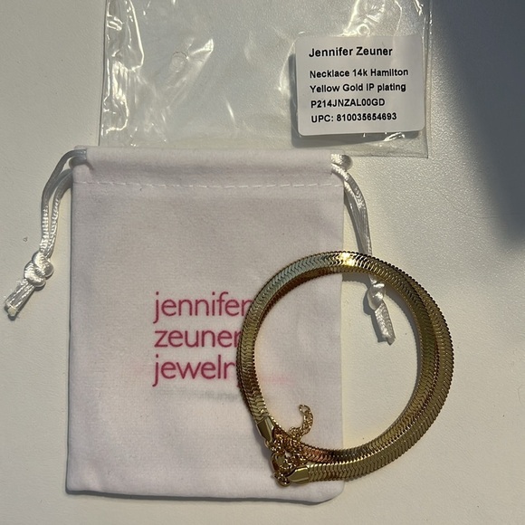 NEW Jennifer Zeuner 14k gold plated Necklace - Picture 3 of 3